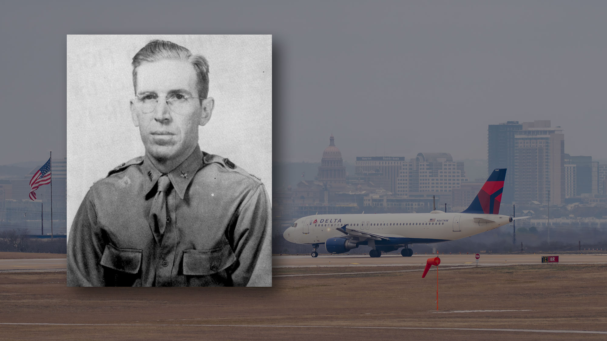 Läs mer om artikeln Austins flygplats döptes efter svenskättlingen